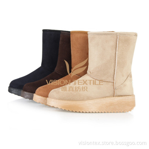China textile manufacture!100%Polyester suede fabric for shoes